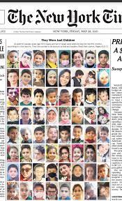 Maybe you would like to learn more about one of these? Nyt Front Page Features Faces Names Of Palestinians Kids Killed By Israel World News Gaga Daily