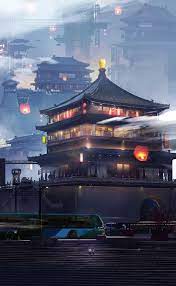 Fashion Changan Moon Street View Of Chinese City In The Future Youfashion Net Leading Fashion Lifestyle Magazine Cyberpunk City Futuristic City Futuristic Art