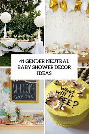 Once upon a time, waiting to find out a baby's gender meant lots of humdrum yellow and green. 41 Gender Neutral Baby Shower Decor Ideas That Excite Digsdigs Baby Shower Themes Neutral Baby Shower Decorations Neutral Baby Shower Cake Decorations