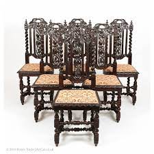 Click for more details $ 2,750. Set Of Six Antiquue Gothic Style Solid Oak Victorian Dining Chairs With Fine Hand Carving