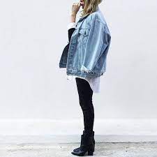 Z A R A Lovers Community On Instagram Oversized Levis Denim Jacket And Zara International Skinnies Kleding Mooie Mensen Herfst Winter