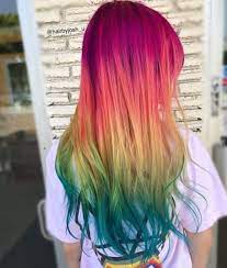 Fresh New Summer Rainbow Hair Color Ideas Rainbow Hair Color Hair Styles Summer Hair Color