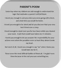 I Loved You Enough Parents Poem Poems Love My Kids
