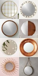 Made by skilled artisans with careful attention to detail, this round mirror is suspended from a metal ring, bringing a dash of character as it livens up any open wall. 40 Resources For Stylish Round Mirrors Jojotastic Living Room Decor On A Budget Home Decor Bedroom Wall Decor Diy Living Room