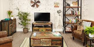 Bedroom, living room, dining room, kitchen, office, outdoor Urban Chic Reclaimed Wood Living Dining Bedroom Furniture Range Hallowood