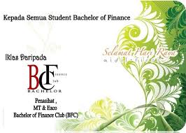 Mesti ramai pelajar yang tengah study di universiti pening nak pakai apa kan? Bachelor Of Finance Club Bfc Home Facebook