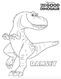 Voor jongens en meisjes, kinderen en volwassenen, tieners en peuters, kleuters en oudere kinderen op school. Kleurplaat Van Ramsey Kleurplaten Dinosaurus Kleurboek