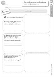 On veut calculer la mesure des angles et. Cm1 Exercices Les Triangles Isoceles Equilateral Rectangle