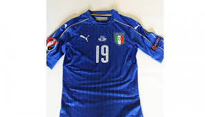 Italia fuori da euro 2016: Maglia Bonucci Italia Spagna Europei 2016 Charitystars