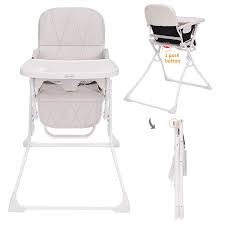 Buy Folding Baby High Chair With Dishwasher Safe Tray Foldable Portable High Chair Ideal For Car Travelling Small Apartment Gray Online In Turkey B08dxqjnd6
