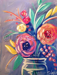 Display this artwork in your living area above a vintage camelback sofa and a faux fur rug to complement the wall decor. Flowers Art Painting Acrylic Canvas Ideas 57 New Ideas