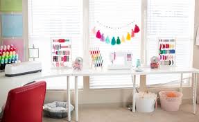 Let's be honest, a gorgeous and organized craft room is just fun! Cute Functional Craft And Sewing Room Ideas Sweet Red Poppy