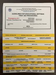 first aid procedures flip chart 2016 version