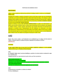 Protocolo de Audiencia Juicio