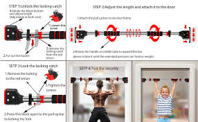 See to it that the pull up bar purchased is of good quality to avoid injuries. Amazon Com Muscoach Pull Up Bar For Doorway Chin Up Bar No Screw Installation Strength Training Door Frame Pull Up Bar With Locking Mechanism Adjustable Width Workout Bars For Home Gym Exercise