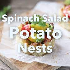 Medical Medium On Instagram Potato Nests With Spinach Salad These Potato Nests Provide A Fun Innovative An Medium Recipe Spinach Salad Healthy Recipes