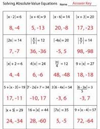 Solving Absolute Value Equations Worksheet Luxury Solving Absolute Value Equations Worksheet By Kevin In 2020 Absolute Value Equations Absolute Value Literal Equations