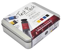 Sennelier Artist Extra Fine Acrylic Test Pack 5 Color 21ml Tube