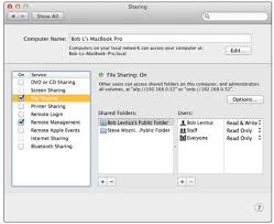 Or maybe the mac you're using still has the name of the previous owner. How To Set Up File Share In Os X Mavericks Dummies