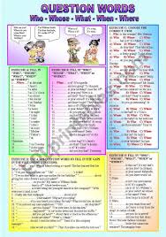 This Worksheet Focuses On Using The Wh Question Words Who Whose What When Where There Are 5 This Or That Questions Wh Questions Wh Questions Worksheets