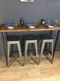 Reclaimed Wood Breakfast Bar Table Etsy Kitchen Bar Table Breakfast Bar Table Small Bar Table