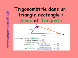 Trigonometrie Et Fonctions Reciproques Dans Un Triangle Rectanglepiger Lesmaths