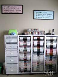Using plastic trays you can organize and keep your papers wrinkle free and ready when you need them! 24 Craft Room Paper Storage Ideas Craft And Home Ideas Scrapbook Room Craft Room Storage Paper Storage