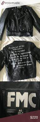 Vintage Fmc Leather Jacket Leather Jacket Vintage Leather Jacket Leather Motorcycle Jacket