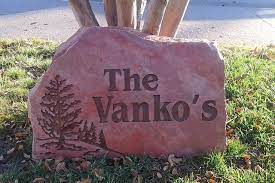 Personalized Garden Stone Established Rock For Family Address Etsy Personalized Garden Stones Custom Engraved Stone Hand Painted Stones