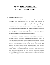 Check spelling or type a new query. Download Doc Contoh Surat Berharga Surat Jaminan Bank