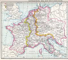 In 800, the frankish king charlemagne was crowned emperor in rome by pope leo iii in an effort to transfer the roman empire. Carolingian Empire Wikipedia