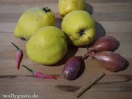 Quitten Chutney Mit Chili Wallygusto Rezept Quitten Chutney Chutney Quitten