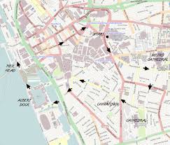 Map of liverpool england, list of streets city centre. Exploring Liverpool City Centre Route Map Walking Britain