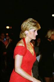 November 24, 1995: Diana, Princess of Wales attending a dinner hosted by  Alpi [association For The Struggle Against Infant Paralysis].