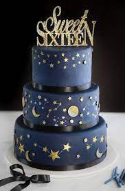 Birthday cakes can sometimes look tricky to make at home but we've got lots of easy birthday cake recipes and ideas for amateur bakers to make. Celestial Sweet Sixteen Cake Sprinkle Bakes Sweet Sixteen Cakes Sweet 16 Birthday Cake 16 Birthday Cake
