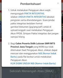 Syarat ppdb 2021 jawa tengah adalah melampirkan pakta integritas yang ditandatangani oleh calon peserta didik dan juga orang tua. Ppdb 2021 Jawa Tengah Untuk Sma Dan Smk Siapkan Pakta Integritas Untuk Membuat Akun Pendaftaran Portal Purwokerto