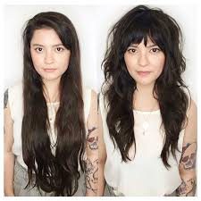 It Had Been Six Years Since This Babe Had Come Near A Hair Stylist She Came In To See Our Stylist Coasta Curly Hair Styles Long Shag Haircut Long Hair Styles