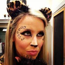 Easy Halloween Costume Cheetah Makeup Cheetah Makeup Leopard Makeup Halloween Cheetah Face Paint