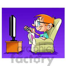 Clipart Of Image Of Boy Watching Tv Nino Con Control Remoto 393982 Clip Art Cartoon Clip Art Cartoon Boy