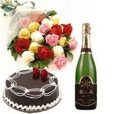 Birthday Gift Cake And Flowers Same Day Midnight Flowers Cakes Champagne Gifts Flowers And Champagne Happy Birthday Flower Best Valentine Gift Send Birthday Cake