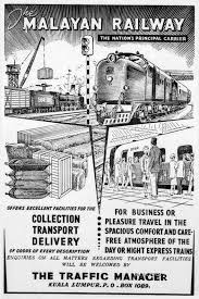 Advertisement Malayan Railway Malaysian Railway Railway Posters