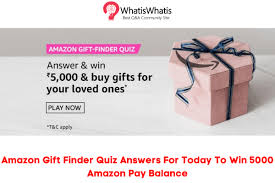 Official webshop gift with purchase free delivery with orders over €30 Amazon Gift Finder Quiz Answers For Today To Win 5000