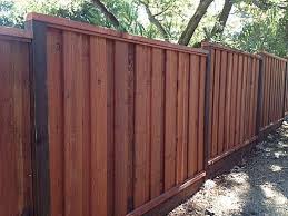 redwood privacy fence