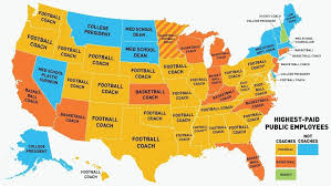 Who Makes The Most Money In Your State Map State School In High School