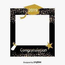 Hand Painted Golden Graduation Photo Border Graduation Photo Frame Graduation Picture Frames Graduation Frame
