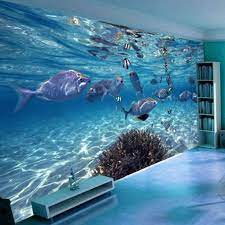 3d Wallpaper Cartoon Creative Submarine World Marine Life Mural Kids Bedroom Aquarium Living Room Backdrop Wall Paper Home Decor Wall Papers Home Decor 3d Wallp Modern Wallpaper Bedroom Custom Photo Wallpaper Bedroom Murals