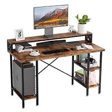 Modern print technologies, empty operator workplace with printing. Ironck Industrial Computer Desk 55 Office Desk With Printer Monitor Shelf Storage Shelf Cpu Stand Studying Writing Table For Home Office Storepaperoomates Shop Cheapest Online Global Marketplace