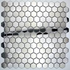 Stainless Steel Hexagon Tile Backsplash Kitchen Mosaic In Yuri Carrelage Mosaique
