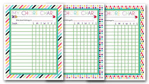 Free Printable Chore Charts For Kids Three Designs Perfect To Laminate And Use With Dry Erase Free Printable Chore Charts Printable Chore Chart Chore Chart