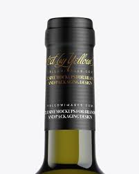 Download Green Glass White Wine Bottle Mockup In Bottle Mockups On Yellow Images Object Mockups PSD Mockup Templates